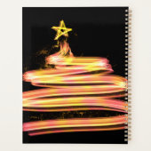 Glow Kerstboom Star Foto Glitter Planner (Achterkant)