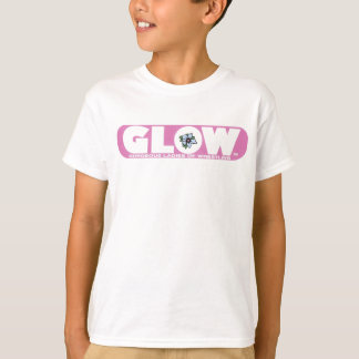 GLOW Kinder T-Shirt Roze Logo