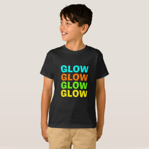 Glow Light Neon Birthday Party T-shirt
