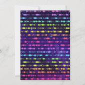 Glow Mini Golf Birthday Party Invitation Kaart (Achterkant)