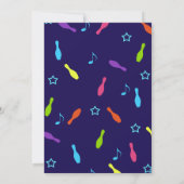 Glow Neon Bowling Birthday Invitation (Dos)