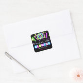 Glow Neon Lights Dank u Verjaardagsfeestje Sticker (Envelop)