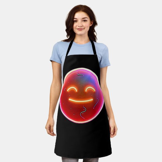 Glow of Joy: Digital Emoticon Schort (Gedragen)