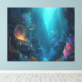 Glow of the Forgotten Depths Canvas Afdruk