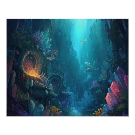 Glow of the Forgotten Depths Perfect Poster (Voorkant)