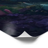 Glow of the Forgotten Depths Perfect Poster (Hoek)