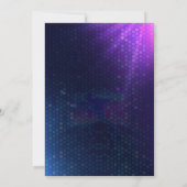 Glow Party Neon coloré Anniversaire Invitation (Dos)