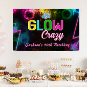Glow Party Neon Kleurrijke Verjaardagsfeestbanner Spandoek