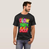 Glow Party Squad Daddy Paint Splatter Glow Party M T-shirt (Voorkant volledig)