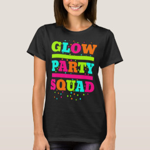 Glow Party Squad Neon Lights T-shirt