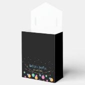 Glow & Roll Birthday bash Custom zwart Bedankdoosjes (Geopend)