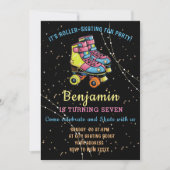 Glow & Roll Birthday bash Custom zwart Kaart (Voorkant)