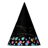 Glow & Roll Birthday bash zwart Feesthoedjes (Links)