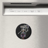 Glow Steampunk Catrina Magnet Magneet (Insitu (Vaatwasser))