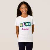 Glow verjaardagsfeest shirt (Voorkant volledig)