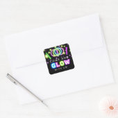 GLOW with us Neon Lights Stickers de fête d'annive (Enveloppe)