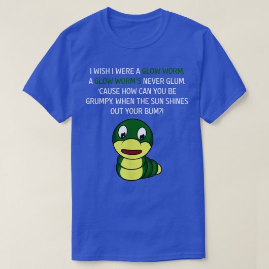 Glow Worm Fisherman  T-shirt (Design voorkant)
