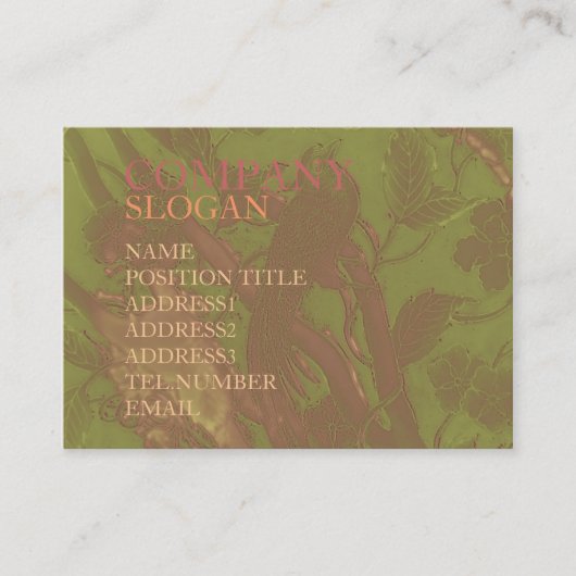 Glowbird Visitekaartje (Voorkant)