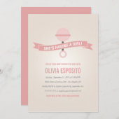 GLOWING | BABY SHOWER INVITATIONS KAART (Voorkant / Achterkant)