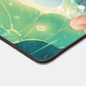 Glowing Blue Axolotl Rainy Night Lotus Pond (Coin)