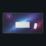 Glowing Blue Supernova Deep Space Nebula<br><div class="desc">Completely transform your gaming setup or daily workstation with an accessory that brings the epic scale of the universe right to your fingertips. This massive horizontal desk mat features a breathtaking, highly detailed illustration of a glowing blue supernova explosion in deep space. The intense, luminous cyan core is beautifully framed...</div>