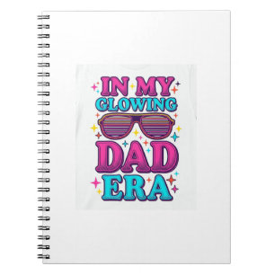 Glowing Dad Era Vintage Gravure Shirt Ontwerp_1 Notitieboek