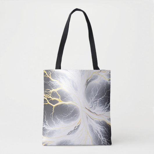 Glowing Energy Tree Abstracte Canvas tas (Voorkant)
