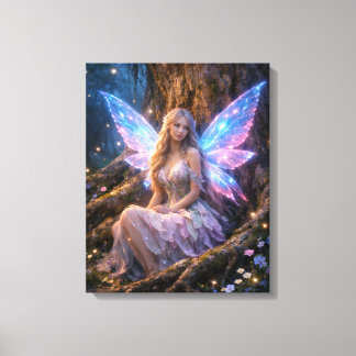Glowing Fantasy Fairy Canvas Afdruk