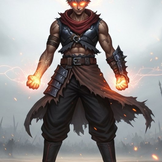 Glowing Fists | Dark Anime Warrior Mug