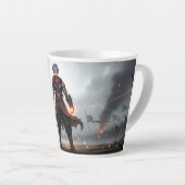 Glowing Fists | Dark Anime Warrior Mug (Angle droit)