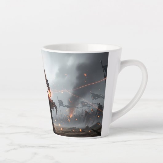 Glowing Fists | Dark Anime Warrior Mug (Droite)