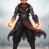 Glowing Fists | Dark Anime Warrior Mug Latte Mok