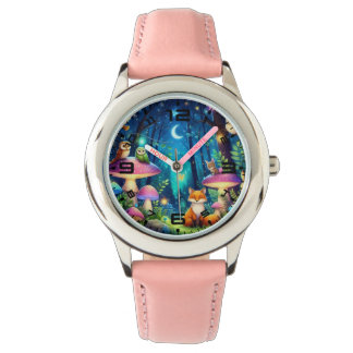 Glowing Forest Pink Watch Horloge