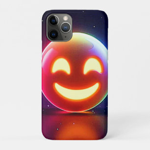 Glowing Happy Orb Emoji iPhone 11 Pro Hoesje