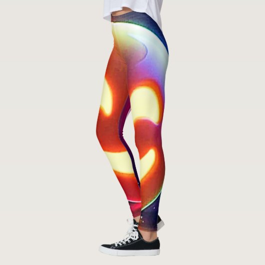Glowing Happy Orb Emoji Leggings (Links)