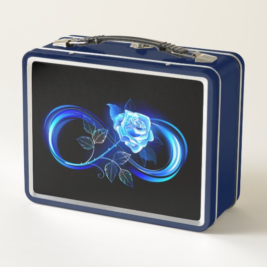 Glowing infinity with blue rose (Achterkant)