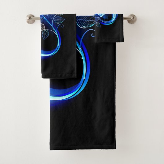 Glowing infinity with blue rose (En situation)