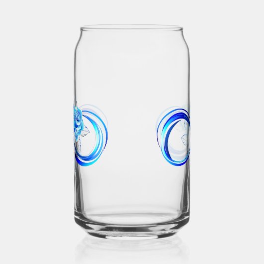 Glowing infinity with blue rose (Droite)