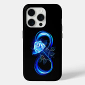 Glowing infinity with blue rose Case-Mate iPhone case (Achterkant)