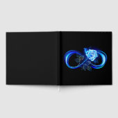 Glowing infinity with blue rose gastenboek (Volledig)