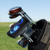 Glowing infinity with blue rose golfheadcover (Insitu)