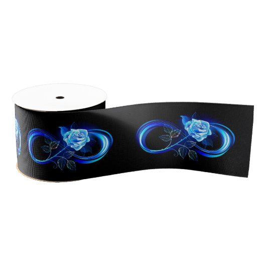 Glowing infinity with blue rose grosgrain lint (Spoel)