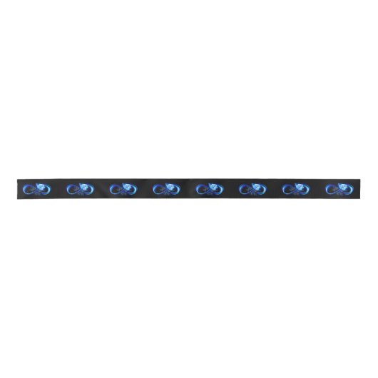 Glowing infinity with blue rose lint (Voorkant)