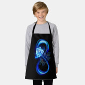 Glowing infinity with blue rose schort (Gedragen)