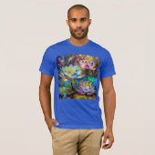 Glowing Lotus Flowers Trio T-shirt (Voorkant volledig)