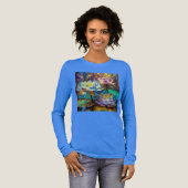 Glowing Lotus Flowers Trio Tri-Blend Shirt (Voorkant)