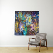 Glowing Lotus Flowers Trio Wandkleed (In Situ (horizontaal))