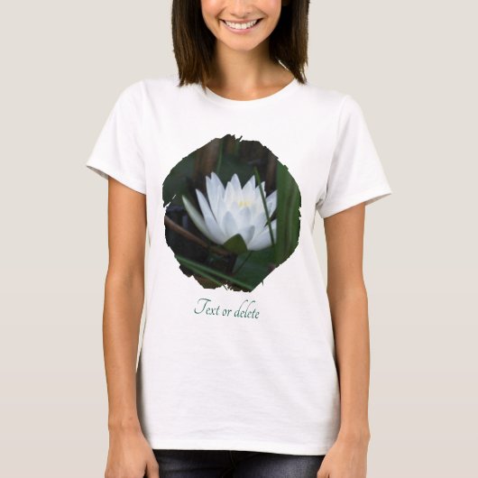Glowing Lotus Water Lily Floral Personalized T-shirt (Voorkant)