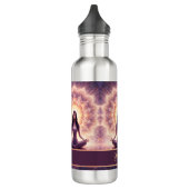 Glowing Mandala Meditation Woman Custom Name       Waterfles (Links)