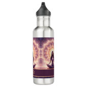 Glowing Mandala Meditation Woman Custom Name       Waterfles (Rechts)